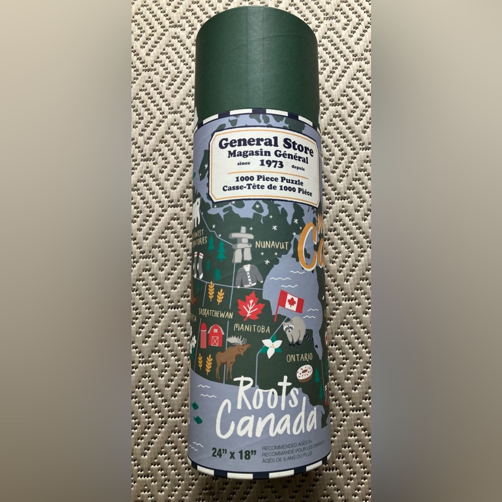 Roots Map Of Canada 1000 Piece Puzzle